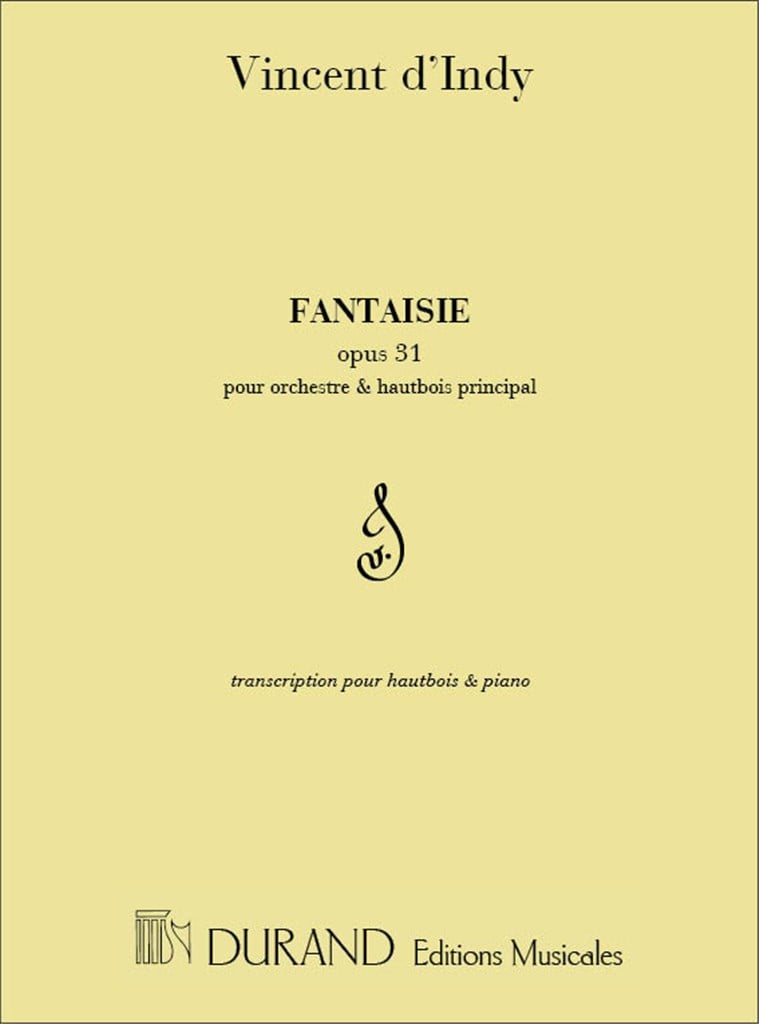 Fantaisie, Pour Orchestre Et Hautbois Principal,